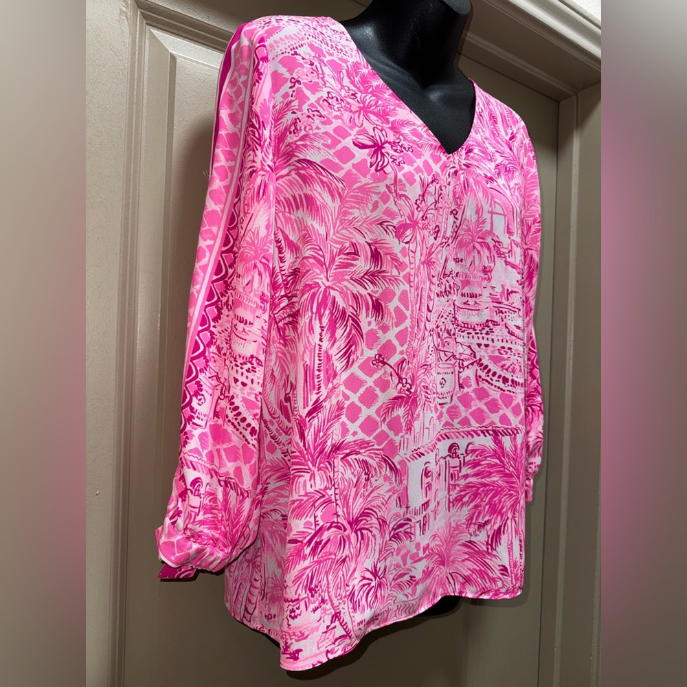 Lilly Pulitzer Pamala Top in Paradise Pink size Small - Picture 10 of 15